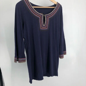 Lucky Brand soft cotton boho bell sleeve tunic M